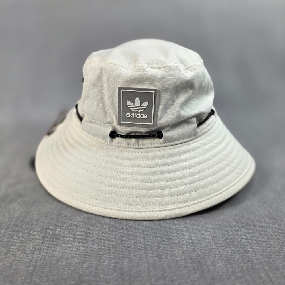 NWT Adidas Utility 2.0 Boonie Hat Mens OSFA White‎ Ripstop Zipper Pocket GB4067